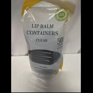 50 Clear Lip Balm Gloss Tube Refillable Empty Containers Lipstick Makeup Black